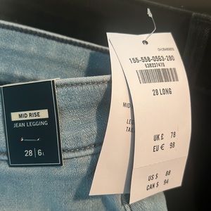 Mid rise Jean jegging Abercrombie and Fitch NWT